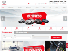 Tablet Screenshot of goulburntoyota.com.au